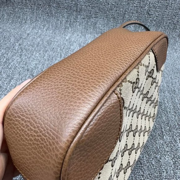 GUCCI Bree Brown Cloth Shoulder Bag 550-022625 - Picture 10 of 14